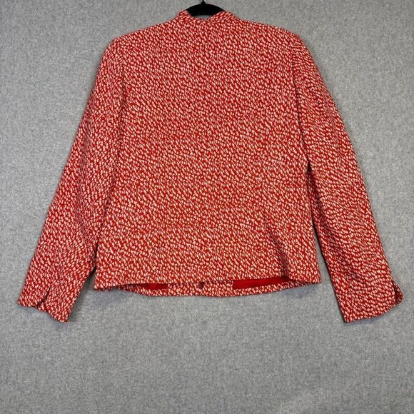 Pendleton Full Zip Long Sleeve Speckled Pebbled Print Blazer Light Weight Jacket - Picture 6 of 7